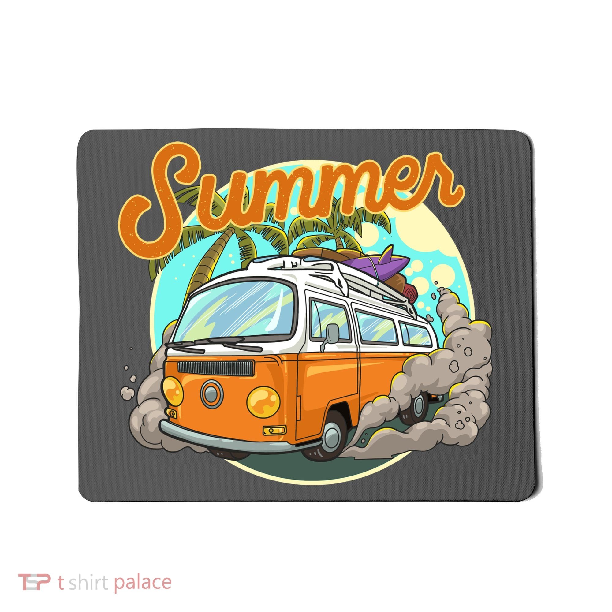 Summer Retro Van Tropical Mousepad