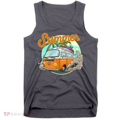 Summer Retro Van Tropical Tank Top