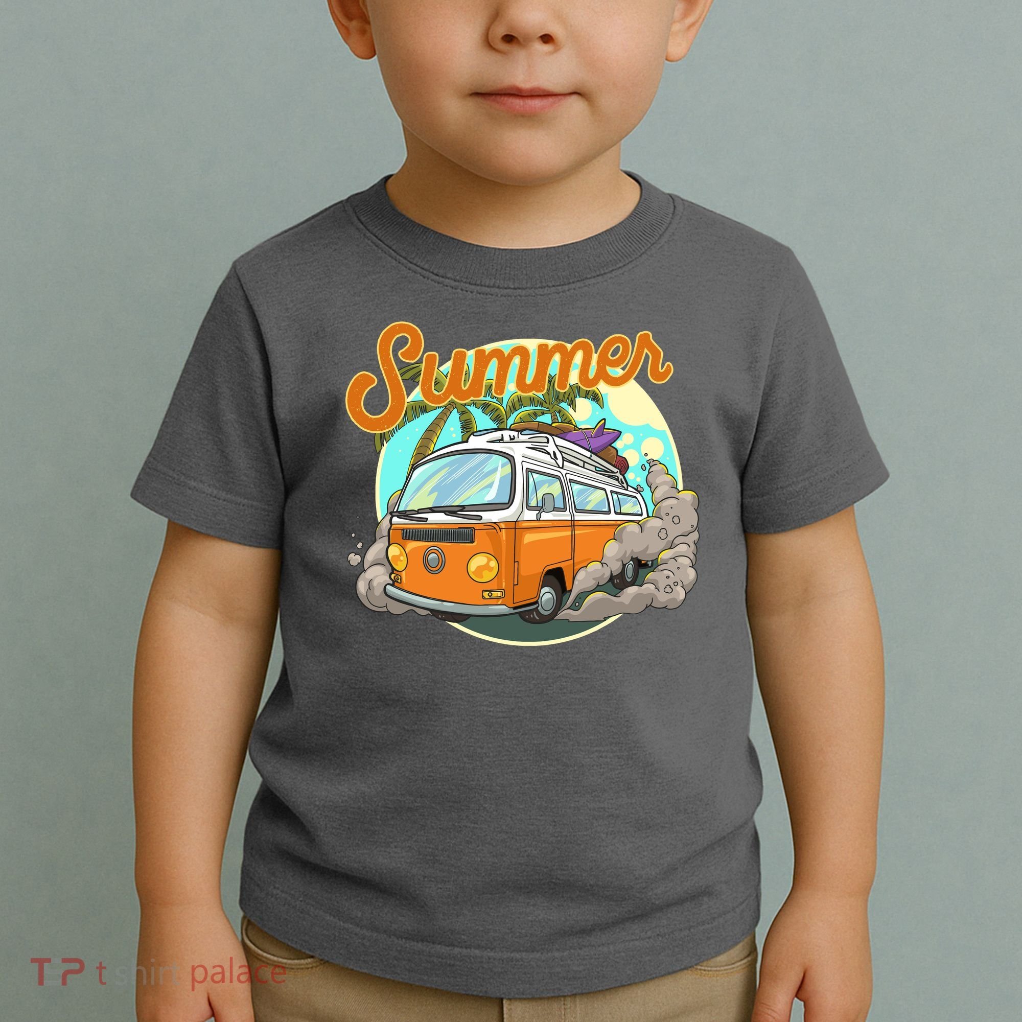 Summer Retro Van Tropical Toddler T-Shirt