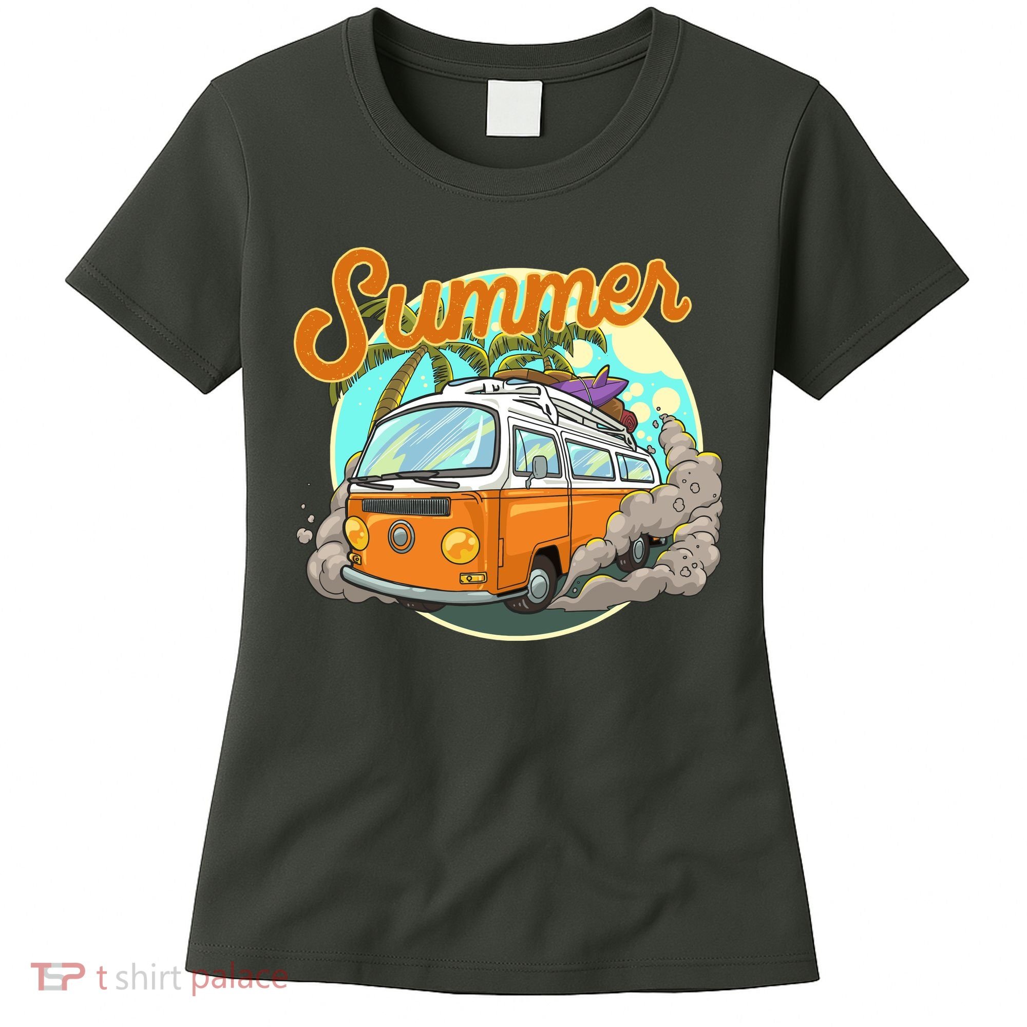 Summer Retro Van Tropical Women's T-Shirt