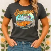 Summer Retro Van Tropical Women's T-Shirt thumb 2