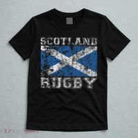 Scotland Rugby Vintage Style Saltire Scottish Flag T-Shirt thumb 5