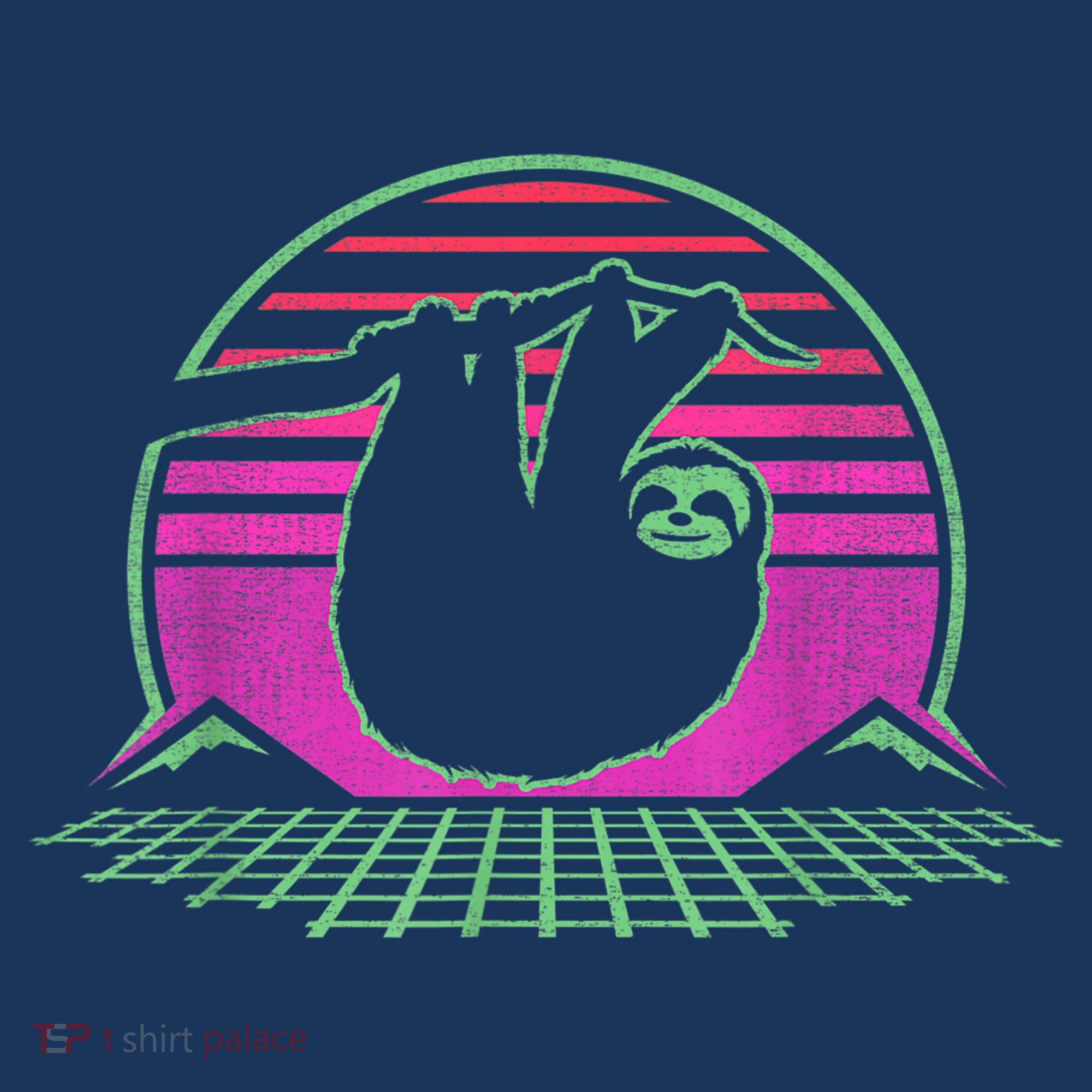 Sloth Retro Vintage 70s Sloths Lazy Hiking Running Team Funny T-Shirt