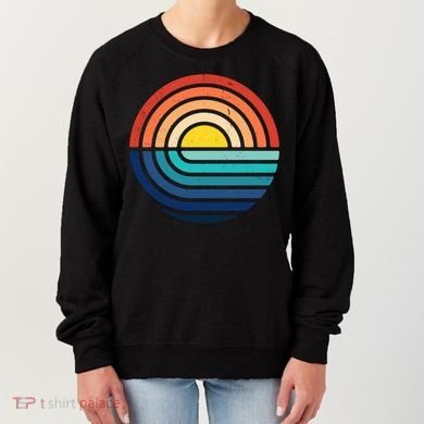 Sunset Retro Waves Women's Sweatshirt