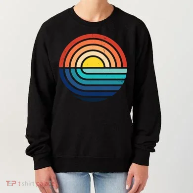 Sunset Retro Waves Women's Sweatshirt