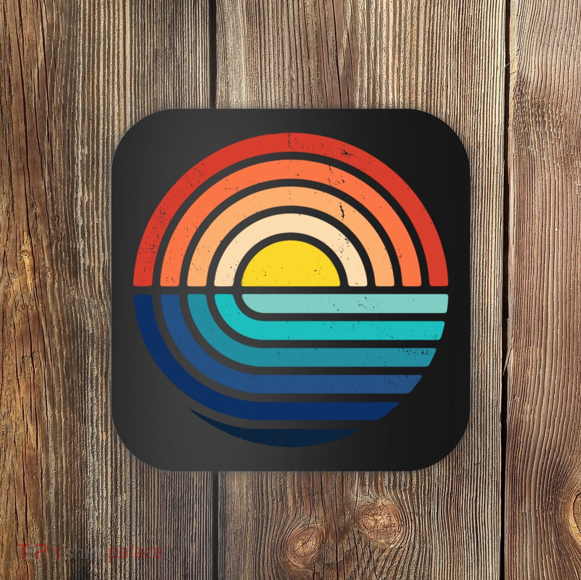 Sunset Retro Waves Coaster