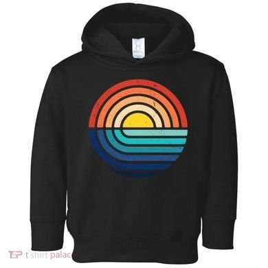 Sunset Retro Waves Toddler Hoodie