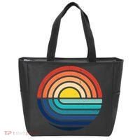 Sunset Retro Waves Tote Bag thumb 0