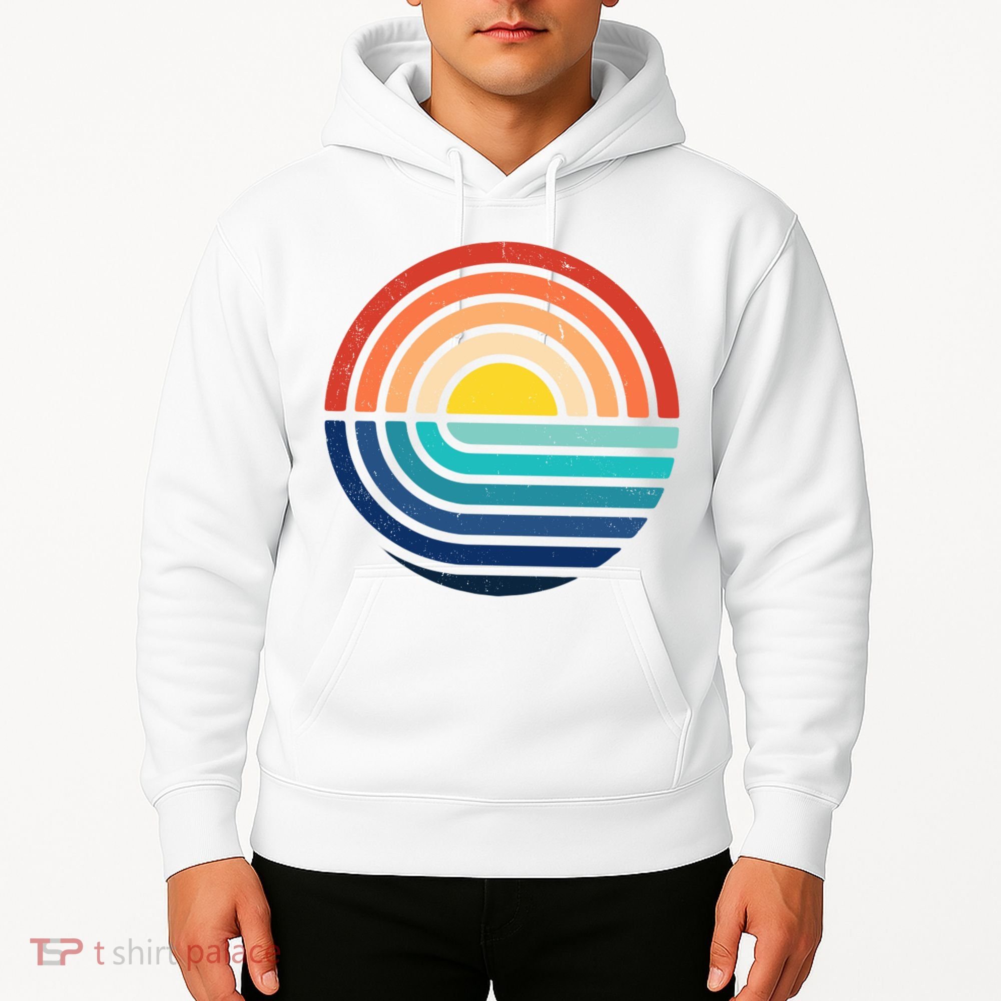 Sunset Retro Waves Hoodie
