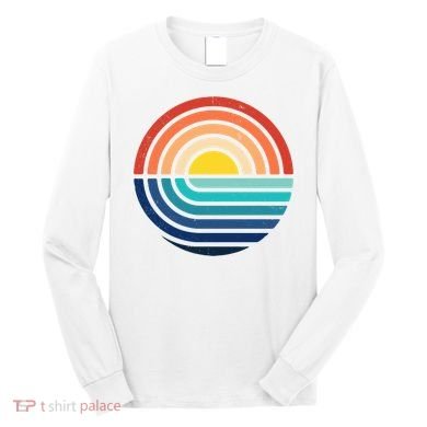 Sunset Retro Waves Long Sleeve Shirt