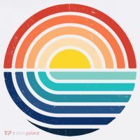 Sunset Retro Waves Long Sleeve Shirt thumb 2