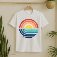 Sunset Retro Waves T-Shirt thumb 2