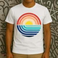 Sunset Retro Waves T-Shirt thumb 3