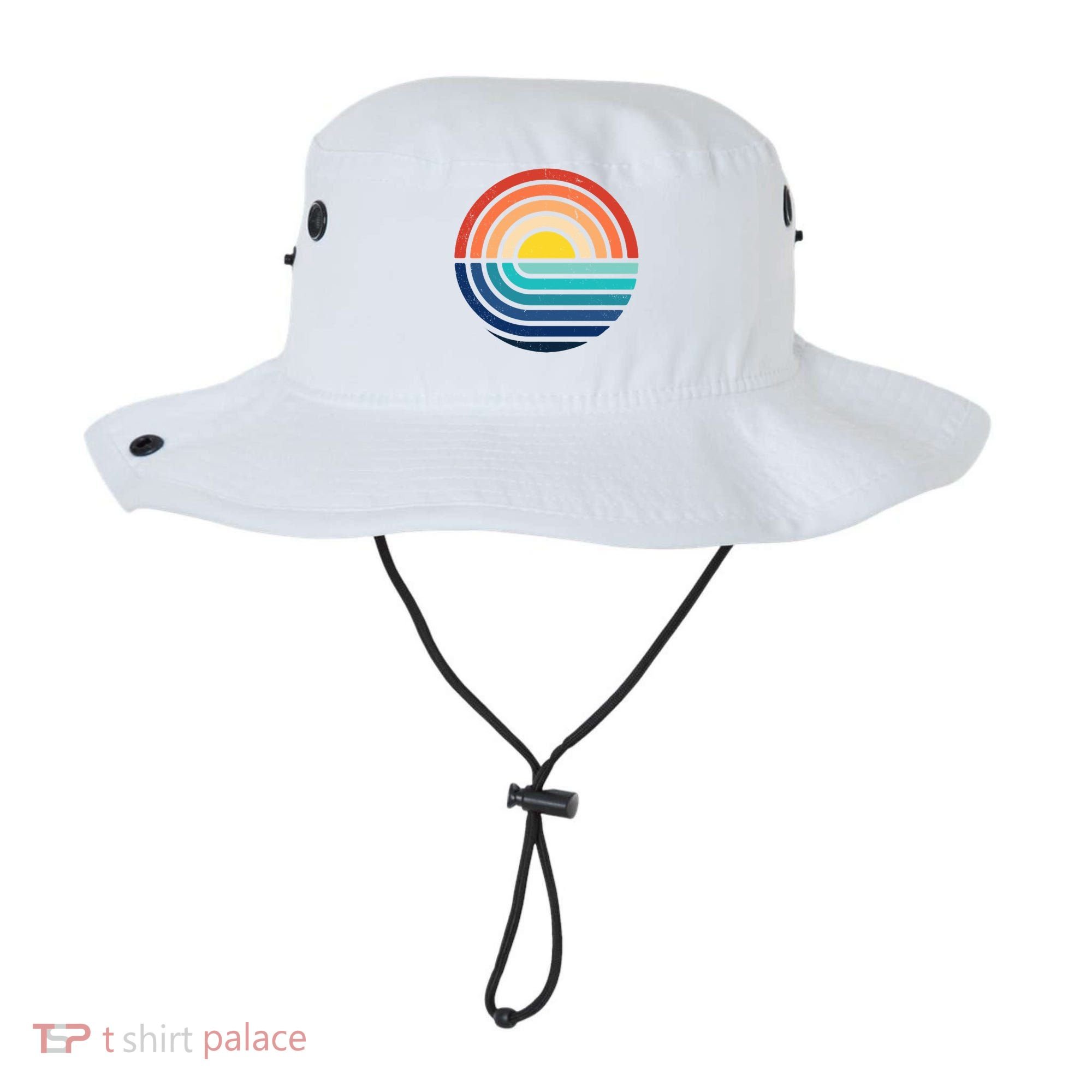 Sunset Retro Waves Bucket Hat