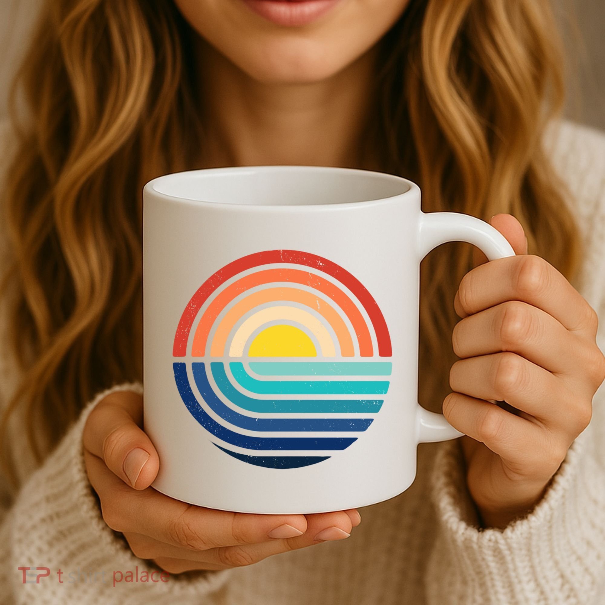 Sunset Retro Waves Coffee Mug