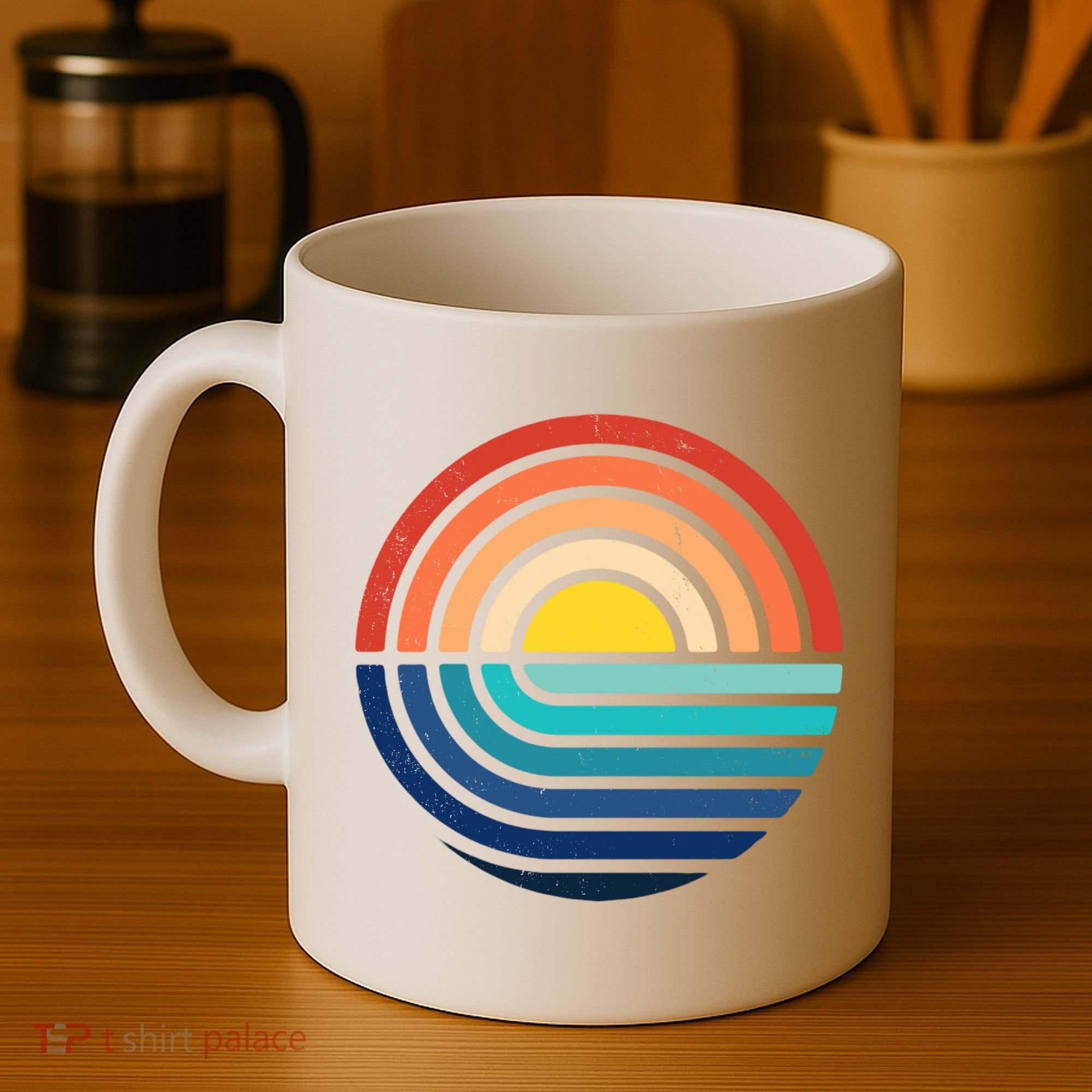 Sunset Retro Waves Coffee Mug