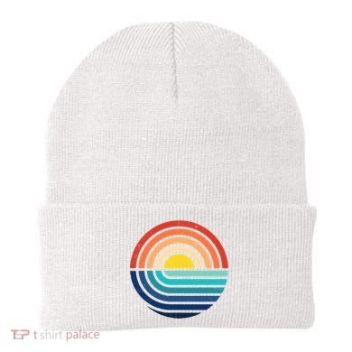Sunset Retro Waves Beanie