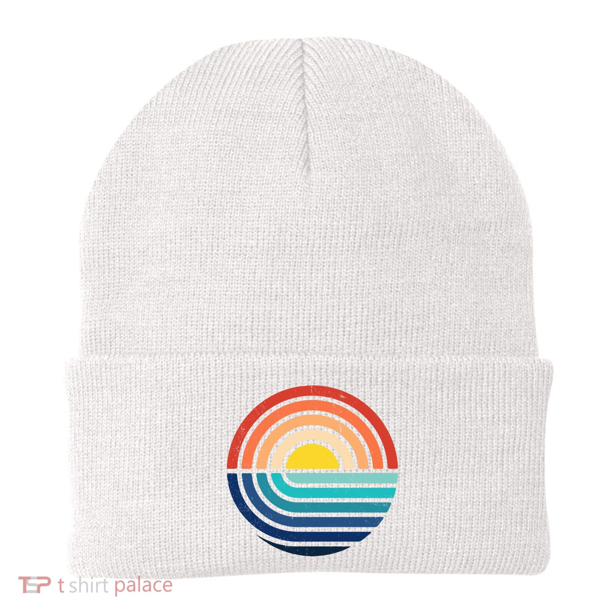 Sunset Retro Waves Beanie