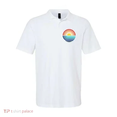 Sunset Retro Waves Polo