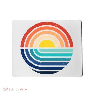 Sunset Retro Waves Mousepad