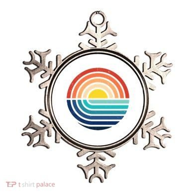 Sunset Retro Waves Ornament
