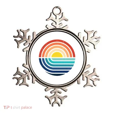 Sunset Retro Waves Ornament
