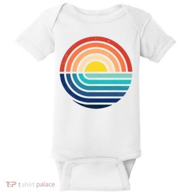 Sunset Retro Waves Baby Bodysuit