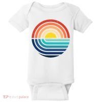 Sunset Retro Waves Baby Bodysuit thumb 0