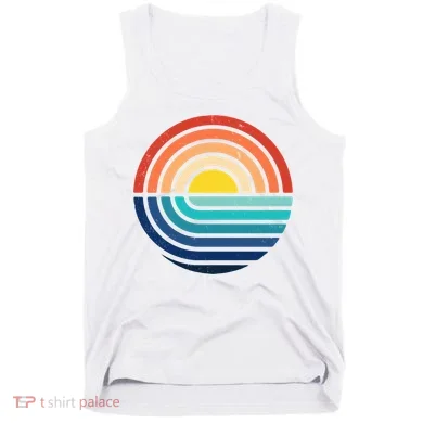 Sunset Retro Waves Tank Top