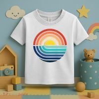 Sunset Retro Waves Toddler T-Shirt thumb 3