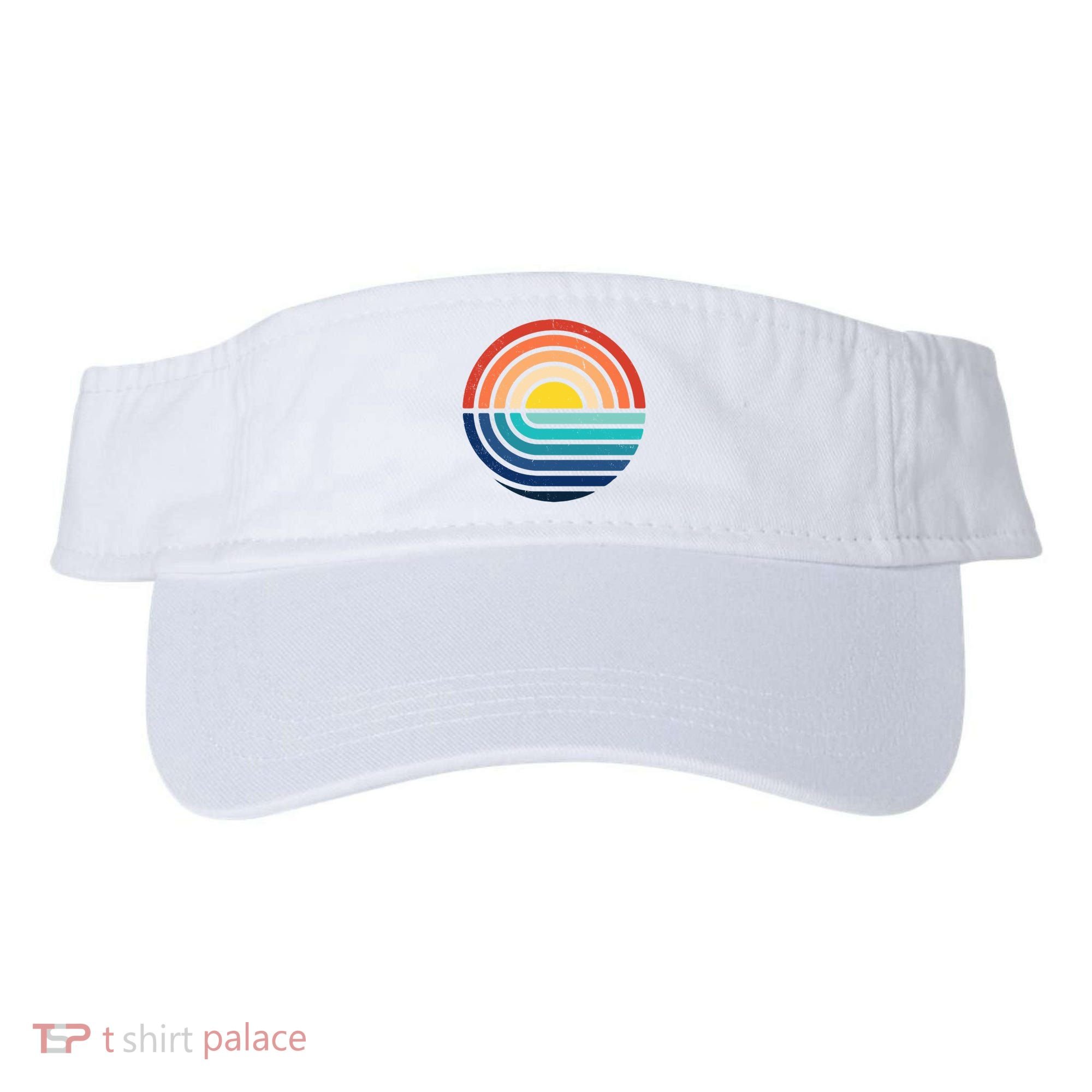 Sunset Retro Waves Visor