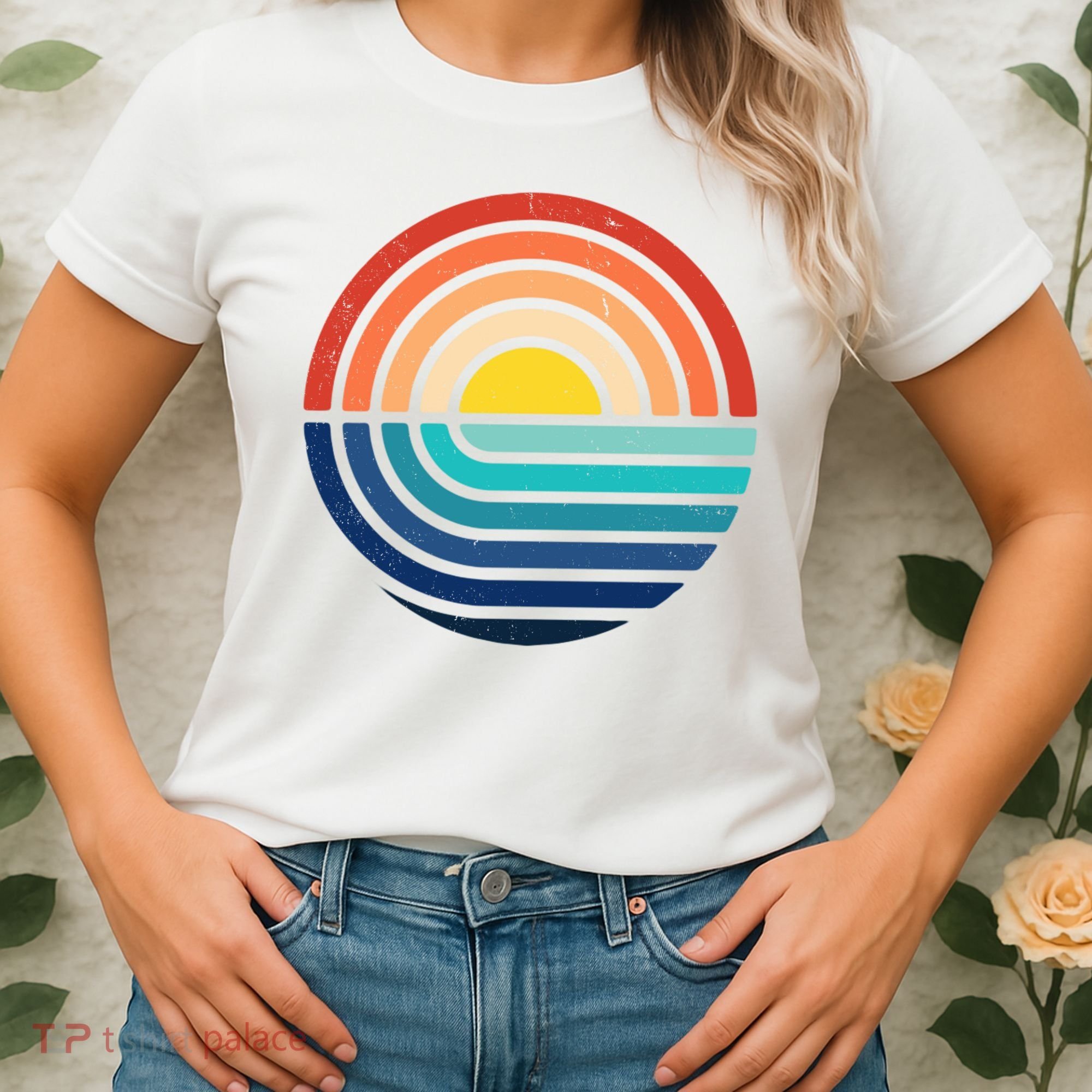Sunset Retro Waves Women's T-Shirt