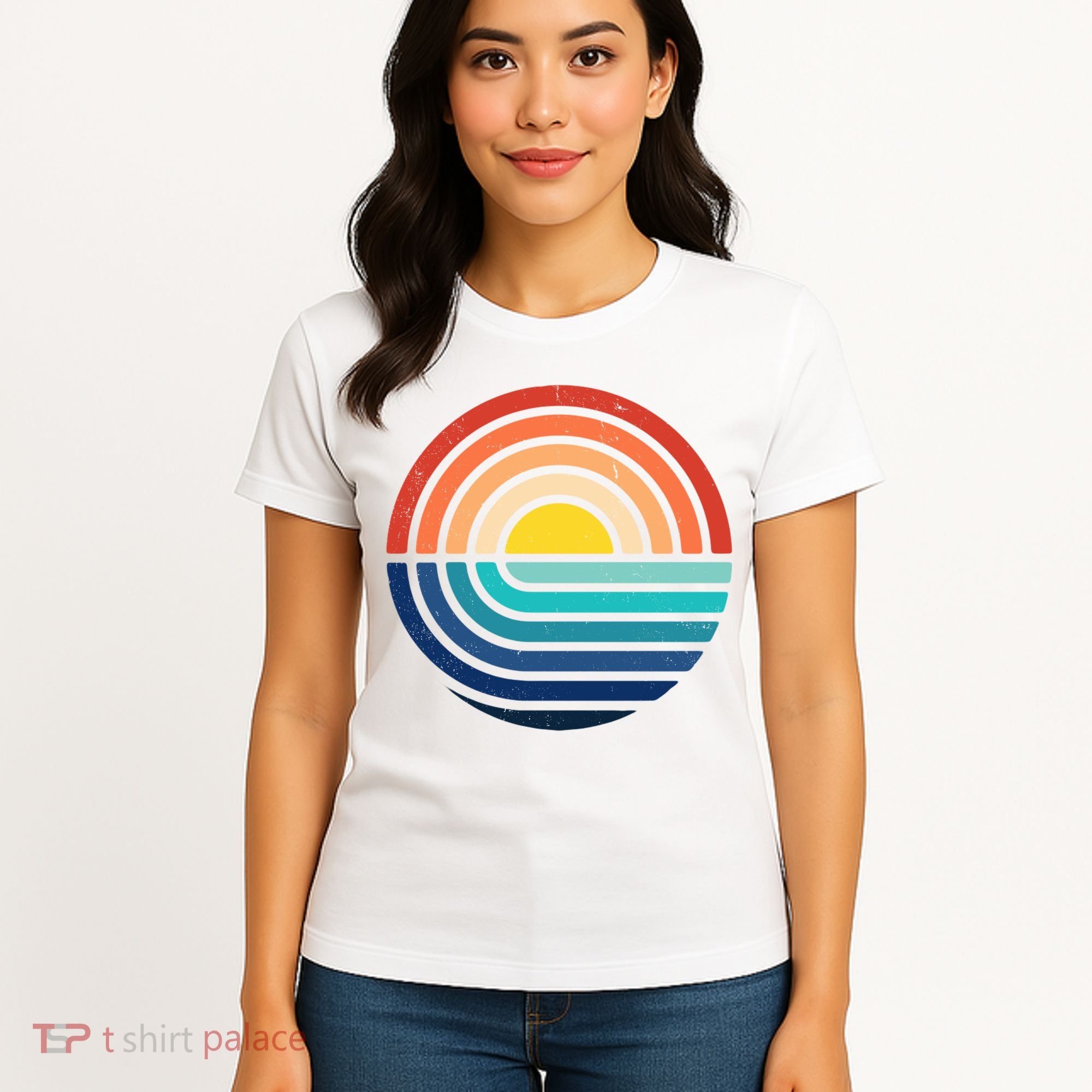 Sunset Retro Waves Women's T-Shirt