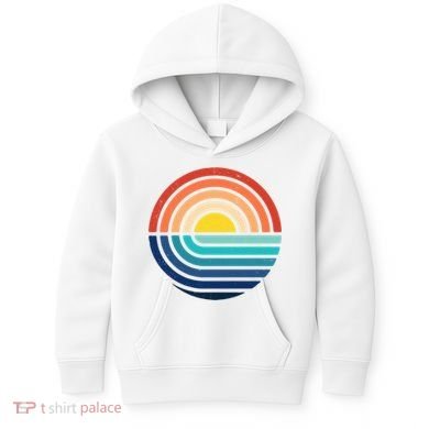 Sunset Retro Waves Kids Hoodie