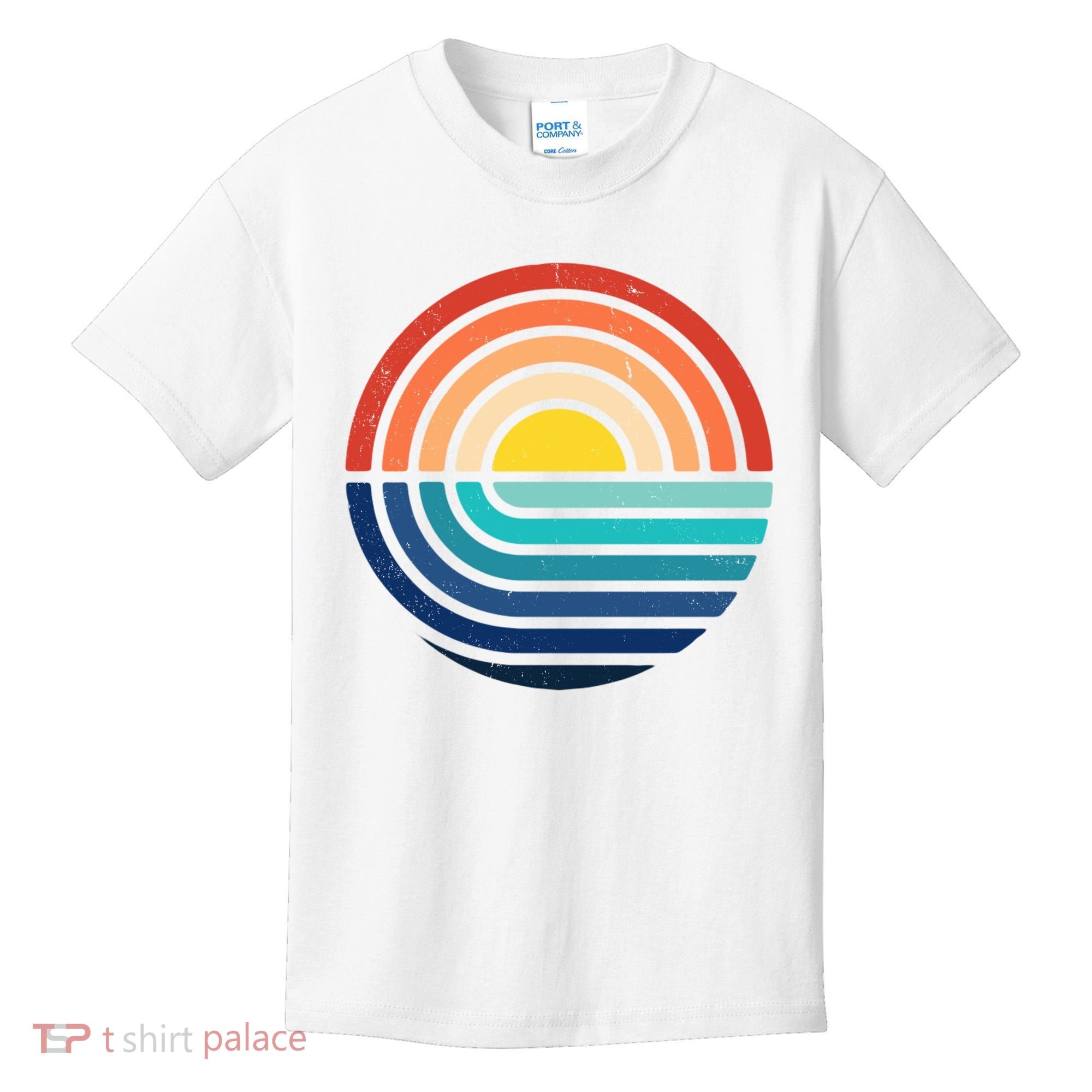 Sunset Retro Waves Kids T-Shirt