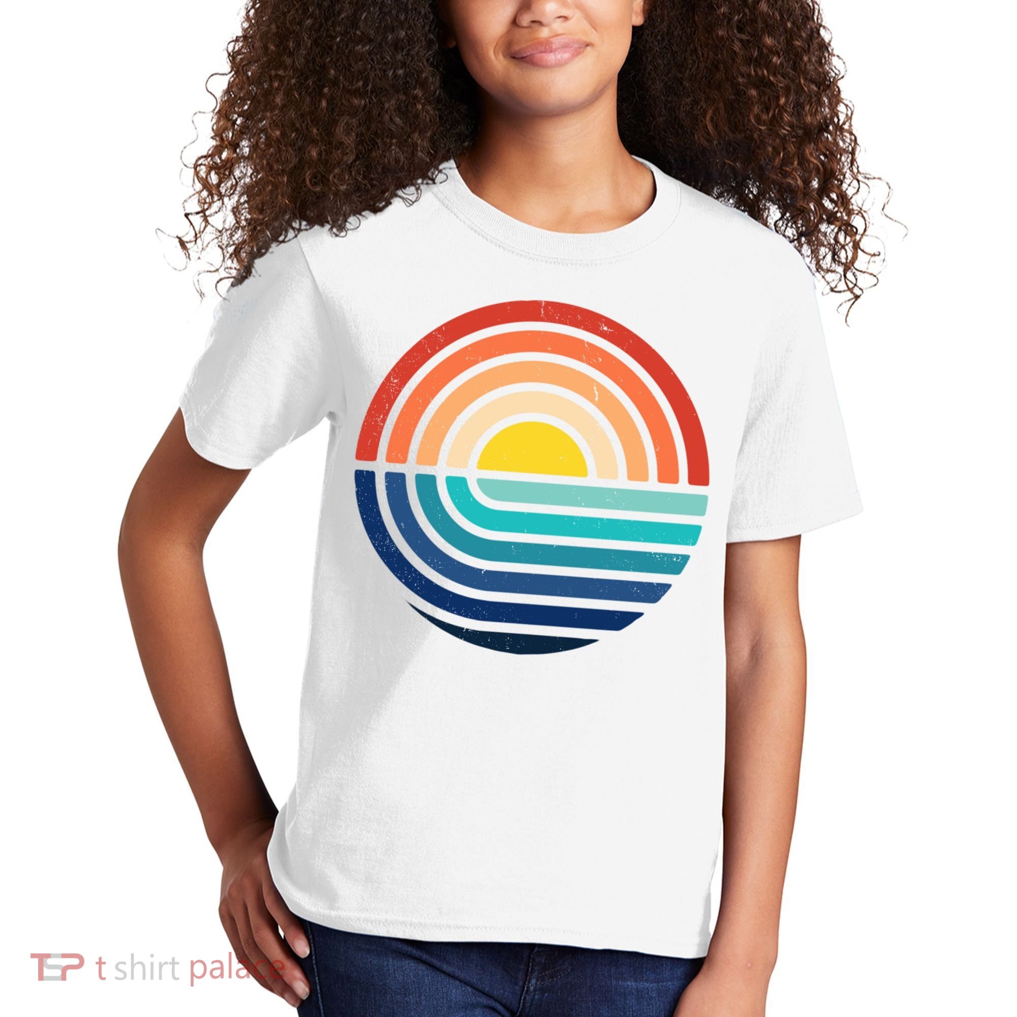 Sunset Retro Waves Kids T-Shirt