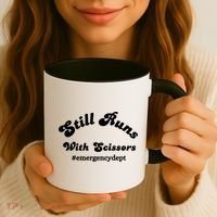 Still Runs With Scissors Funny Nurse Emergency Room Coffee Mug thumb 3