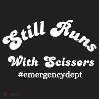 Still Runs With Scissors Funny Nurse Emergency Room Tumbler thumb 3
