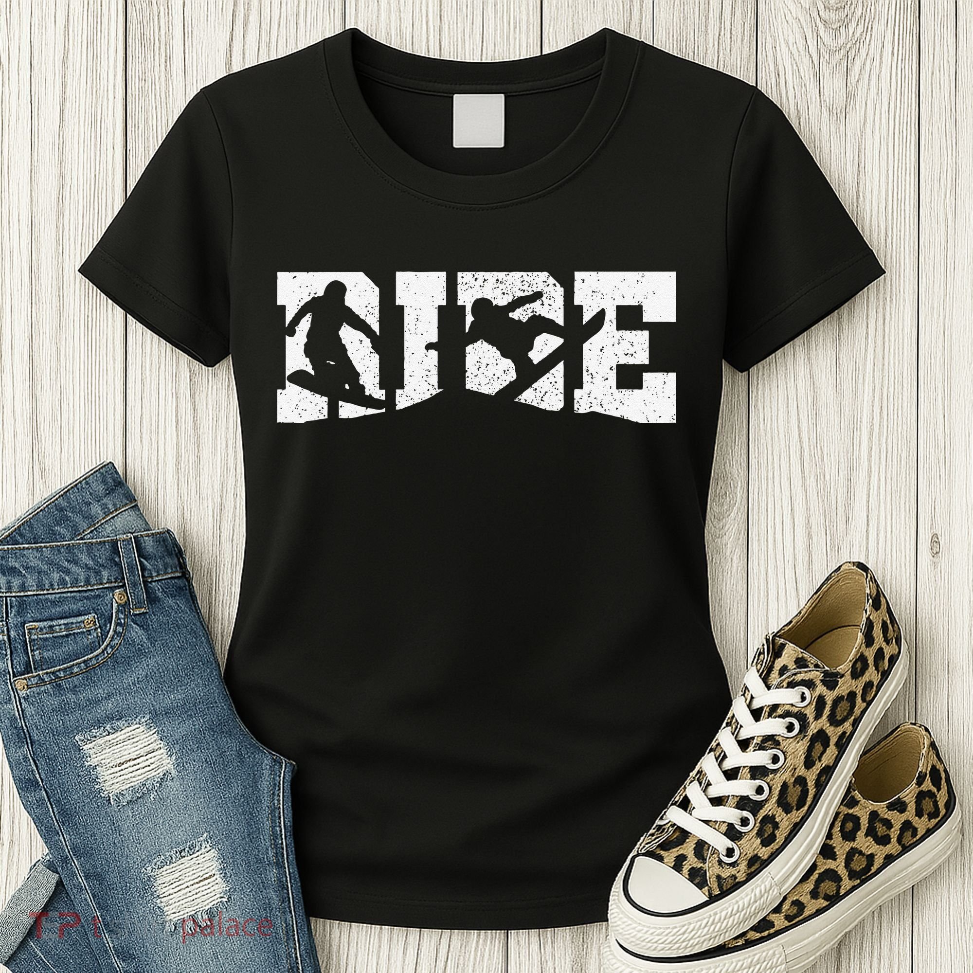Snowboard RIDE Winter Sports Snowboarding  Women's T-Shirt