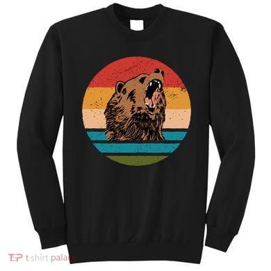 Sunset Retro Wild Bear Sweatshirt