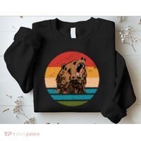 Sunset Retro Wild Bear Sweatshirt thumb 2