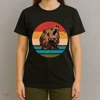 Sunset Retro Wild Bear T-Shirt thumb 4