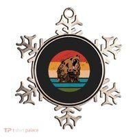 Sunset Retro Wild Bear Ornament thumb 0