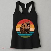 Sunset Retro Wild Bear Women's Tank Top thumb 3