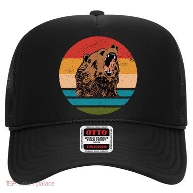Sunset Retro Wild Bear Hat