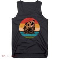 Sunset Retro Wild Bear Tank Top thumb 0