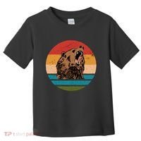 Sunset Retro Wild Bear Toddler T-Shirt thumb 0