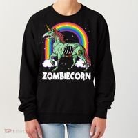 Spooky Rainbow Zombiecorn Halloween Costume Women's Sweatshirt thumb 0