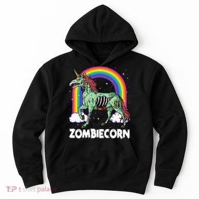 Spooky Rainbow Zombiecorn Halloween Costume Hoodie