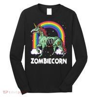 Spooky Rainbow Zombiecorn Halloween Costume Long Sleeve Shirt thumb 0